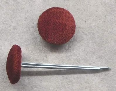 Polsterknöpfe mit Splint Mikrofaser 002 Bordeaux