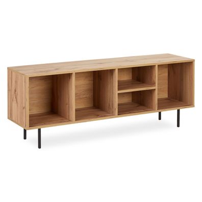 TV Board 140x35,5 cm TV-Schrank Lowboard Unterschrank Holz Sideboard Fernsehschran