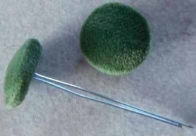 Polsterknöpfe mit Splint Mikrofaser 605 Gras