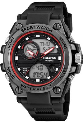 Calypso Herrenuhr AnaDigi Schwarz K5854/4