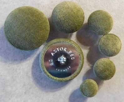Polsterknöpfe mit Haken Mikrofaser 003 Waldgrün