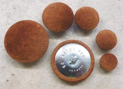 Polsterknöpfe mit Haken Mikrofaser 006 Cognac