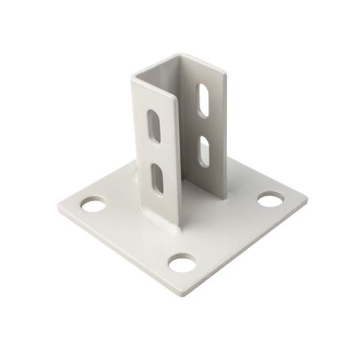 Pfostenkonsole Bodenmontage 30x30 Aluprofil inkl. Profil-Verschraubung