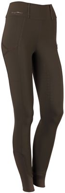 Harrys Horse Damen Reitleggings Sporty Timber Full Grip rosin khakigrün