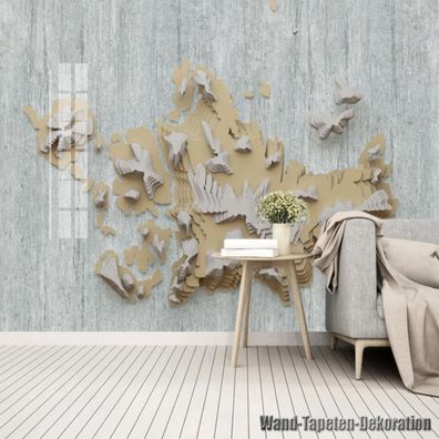 Vlies Fototapete Wandtapete Wandbilder Wunderschönes Abstrakte Linien 9101-104