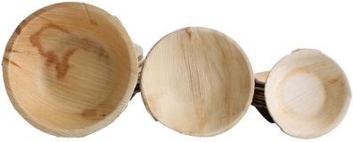 10x Palmblatt EinwegSchale rund Bio EcoGeschirr Party kompostierbar v