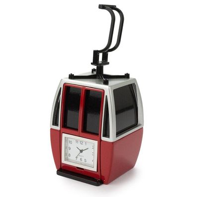 Designer Tischuhr Gondel aus Metall - Farbe: Rot