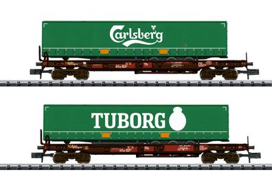 Trix 18718 2-teiliges Taschenwagen-Set Sdgmns 33 d Spur N