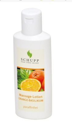 SCHUPP -  Massage-Lotion - Orange-Basilikum 200ml 