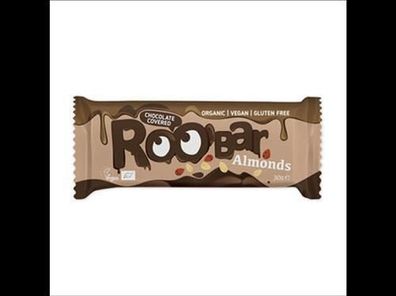 ROO´BAR 6x Roobar Mandel mit Schokoladenüberzug, 30g, glutenfrei 30g