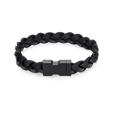 Calvin Klein - 35000568 - Armband - Herren - Leder - schwarz - 19,5 cm