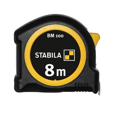 Stabila Taschenbandmaß BM 100 8m 19581 Bandbreite 25 mm Maßband Messen