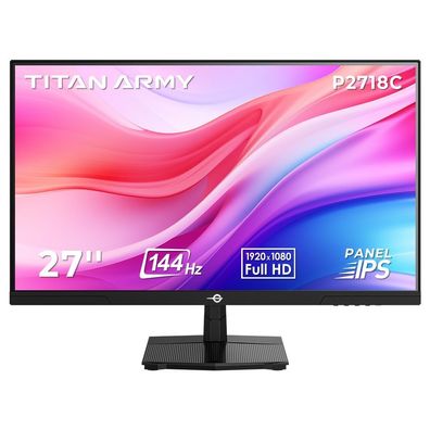TITAN ARMY P2718C Flache 16:9 IPS FHD 144Hz Gaming-Monitore