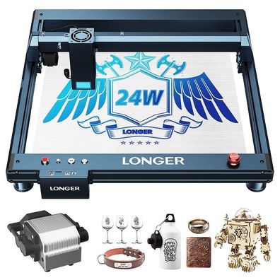 Längerer Laser B1 20W 4-adriger Laserkopf Laser 450 x 440mm Gravierschneider