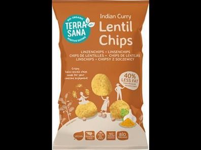 TerraSana 6x Linsenchips Indian Curry 75g