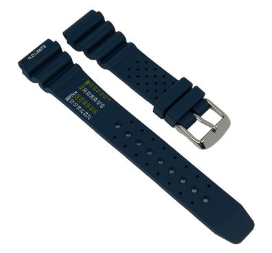 Uhrenarmband Taucher Kautschuk dunkelblau Diver II 27287S