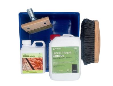 Bambus Terrassendielen Pflegeset Premium