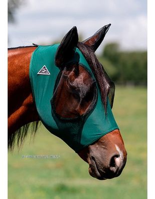 Professionals Choice Comfort Fit Flymask Fliegenmaske emerald