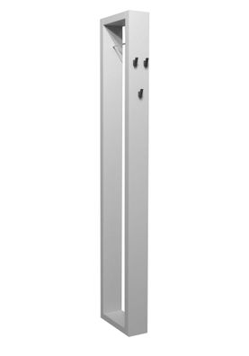 Garderobe Erna 13x32x172 Kreidegrau matt Lack 1477