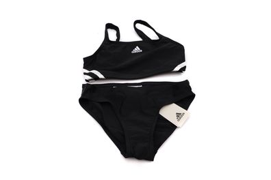 adidas Mädchen 3-Stripes Bikini Swimsuit 1er Pack Damen Bekini 9-10 Jahren