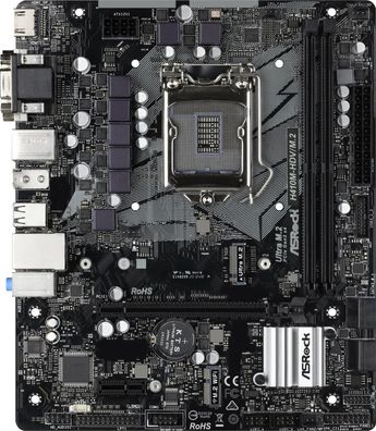 ASRock H410M-HDV/M.2 Mainboard OHNE Zubehör, OHNE I/O Shield