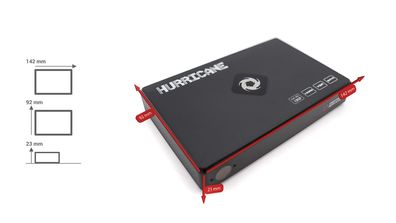 Hurricane 250GB HDD Full HD (1920 * 1080) HDMI Media Player Aluminium Multi-Language