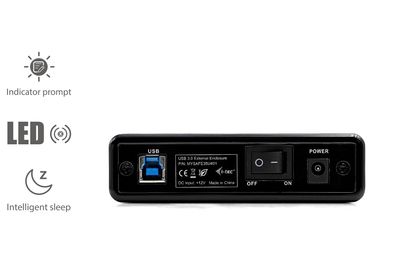 i-Tec 250GB 3.5' externe Festplatte USB 3.0, 16MB Cache, MYSAFE35U401 - schwarz