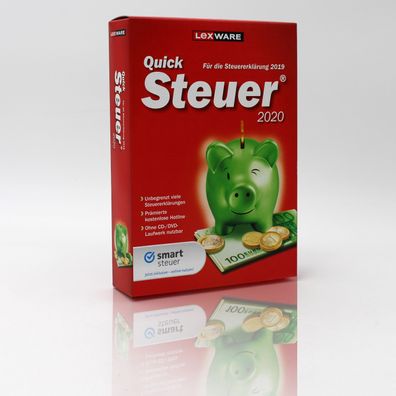 Lexware QuickSteuer 2020 für das Steuerjahr 2019- Minibox Steuererklärungs-Softwa