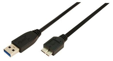 LogiLink USB 3.0 Kabel, Typ A/B-Micro, 1 m