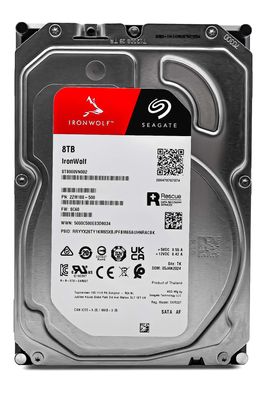 Seagate IronWolf NAS HDD + Rescue 8TB Festplatte 3.5' SATA 6Gb/s ST8000VN002