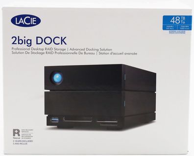 LaCie 2big Dock Thunderbolt 3 48TB externe Festplatte 3.5 Zoll Thunderbolt 3