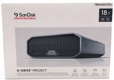 SanDisk Professional G-DRIVE 18 TB Desktop-Festplatte SDPHG1H-018T-MBAAD