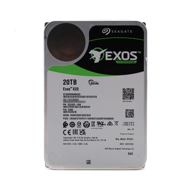 Seagate Exos X20 20TB interne Festplatte 512e/4Kn 3.5' SAS 12Gb/s ST20000NM002D