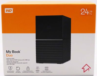 Western Digital WDBFBE0240JBK-EESN My Book Duo 24TB