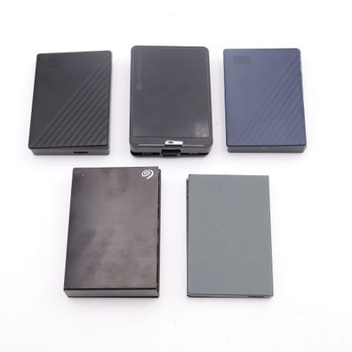 5x externe Festplattengehäuse ohne Anschluss (WD/Seagate/...) 2.5' Zoll USB 3.0