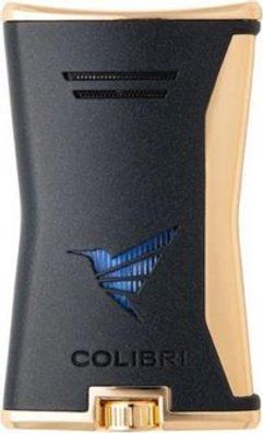 Colibri Feuerzeug Slim schwarz/gold