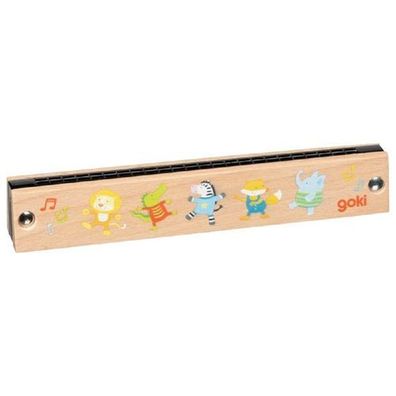 Goki Mundharmonika aus Holz Musikinstrument für Kinder 61857