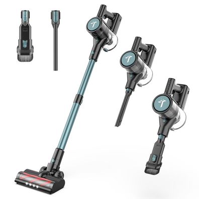 Teendow P11 Pro Akku-Staubsauger, 126.000 Pa, 30 Min. Laufzeit, 2200 mAh, Grün