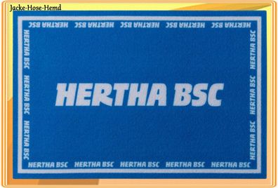 Hertha BSC Fußmatte Matte Fußabtreter Türmatte Blau Weiß Gr. 60x40cm NEU