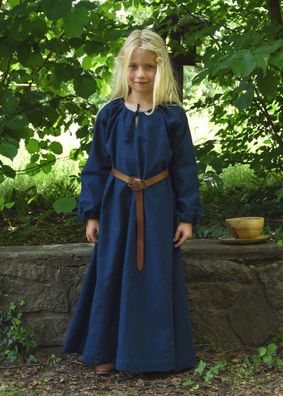 Kinder Mittelalterkleid, Unterkleid Ana, blau