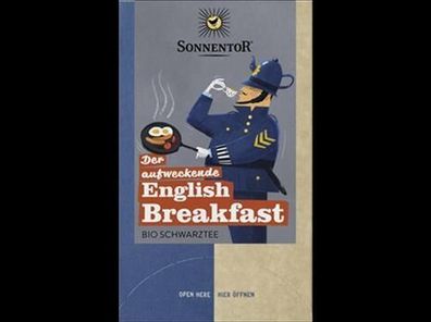 Sonnentor 6x Der aufweckende English Breakfast Tee, Doppelkammerbeutel 32,4g