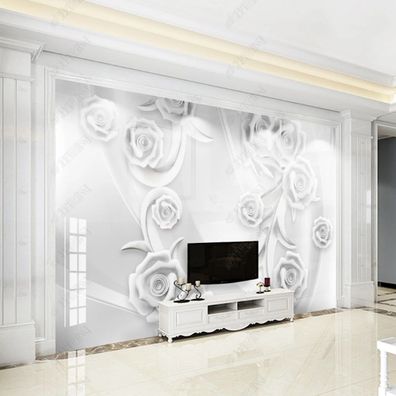 Vlies Fototapete Wandtapete Wandbilder 3D Modern Stil Relief Blume 11944