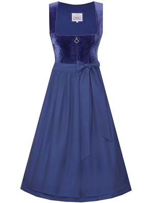 Dirndl Kirchham 65cm Länge königsblau