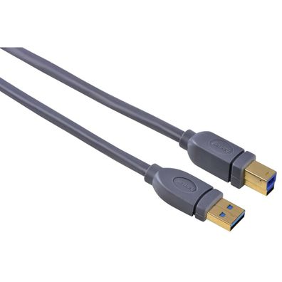 Hama USB 3.0 USB-Kabel USB A-Stecker zu USB B-Stecker Daten-Kabel Drucker-Kabel