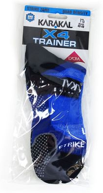 Karakal Socks Quad X4 Trainer Blue/Black-41-47