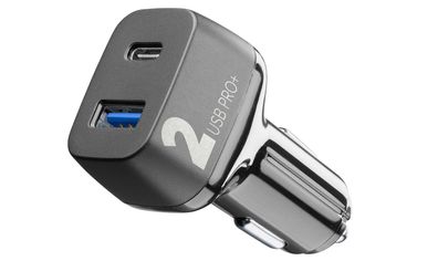 cellularline Multi-Power Car Charger 2 PRO+ 18WQC+ 18WPD Black