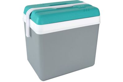EDA Kühlbox 24 Liter Grau/Türkis Kunststoff Kühltasche 40 x 27 cm Camping