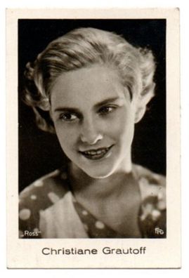 Christiane Grautoff Zigaretten Bild Foto Ramses Filmfotos 422 von 1933 Filmstar