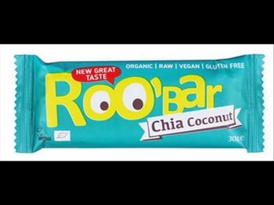 ROO´BAR Roobar Chia & Coconut, 30g, glutenfrei 30g