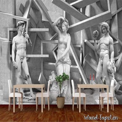 Vlies Fototapete Wandtapete Wandbilder Skulptur 3D Effekt Kunst Hintergrund 2615